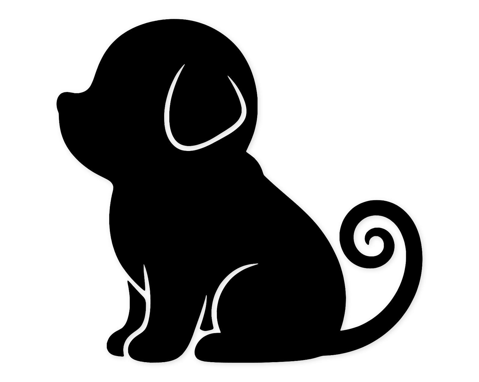 Kawaii Puppy Silhouette Profile Svg Png: Cut Ready Digital Design For Cricut Silhouette
