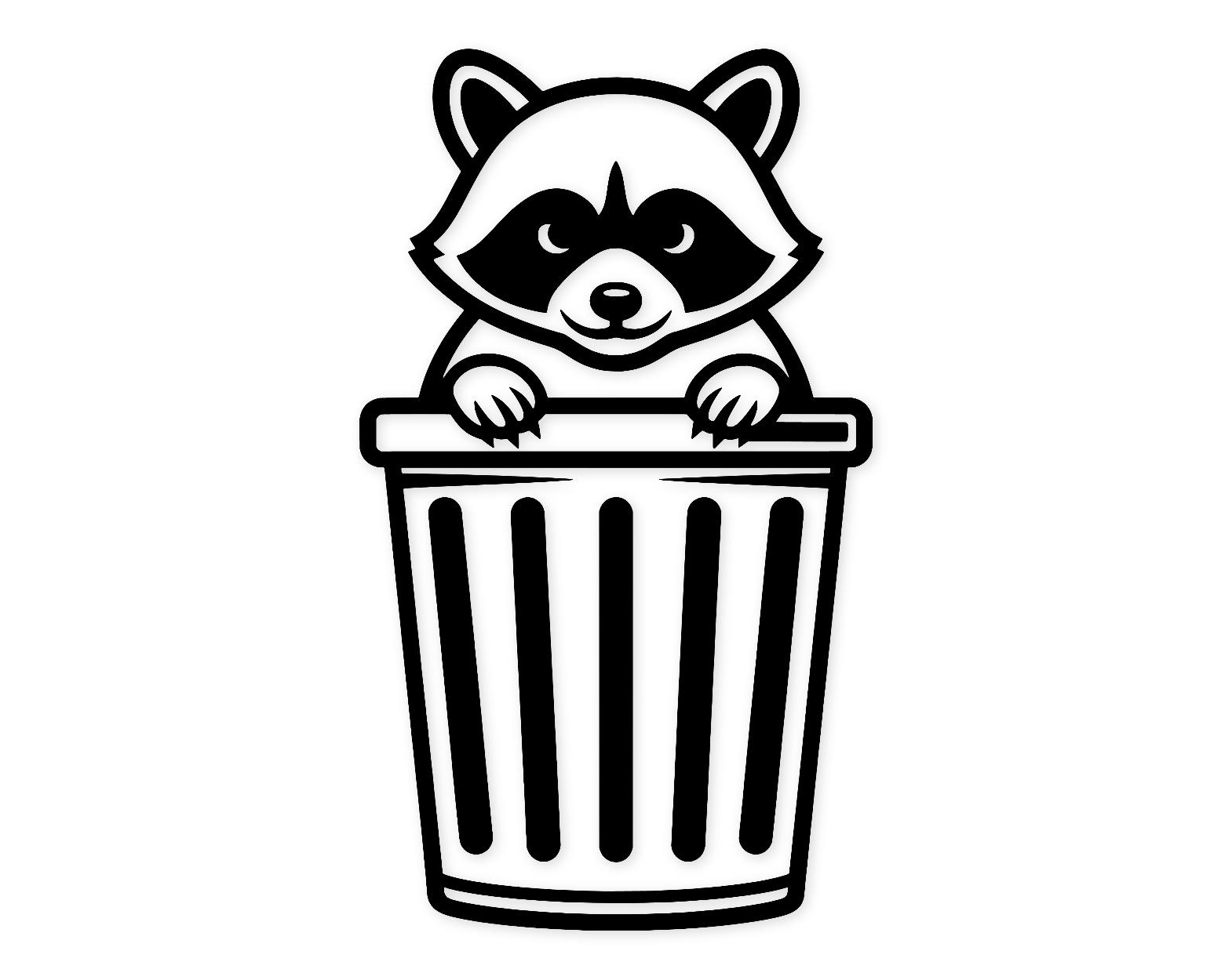 Cheeky Raccoon Svg Png: Bold High Contrast Design For Stickers And T-Shirts