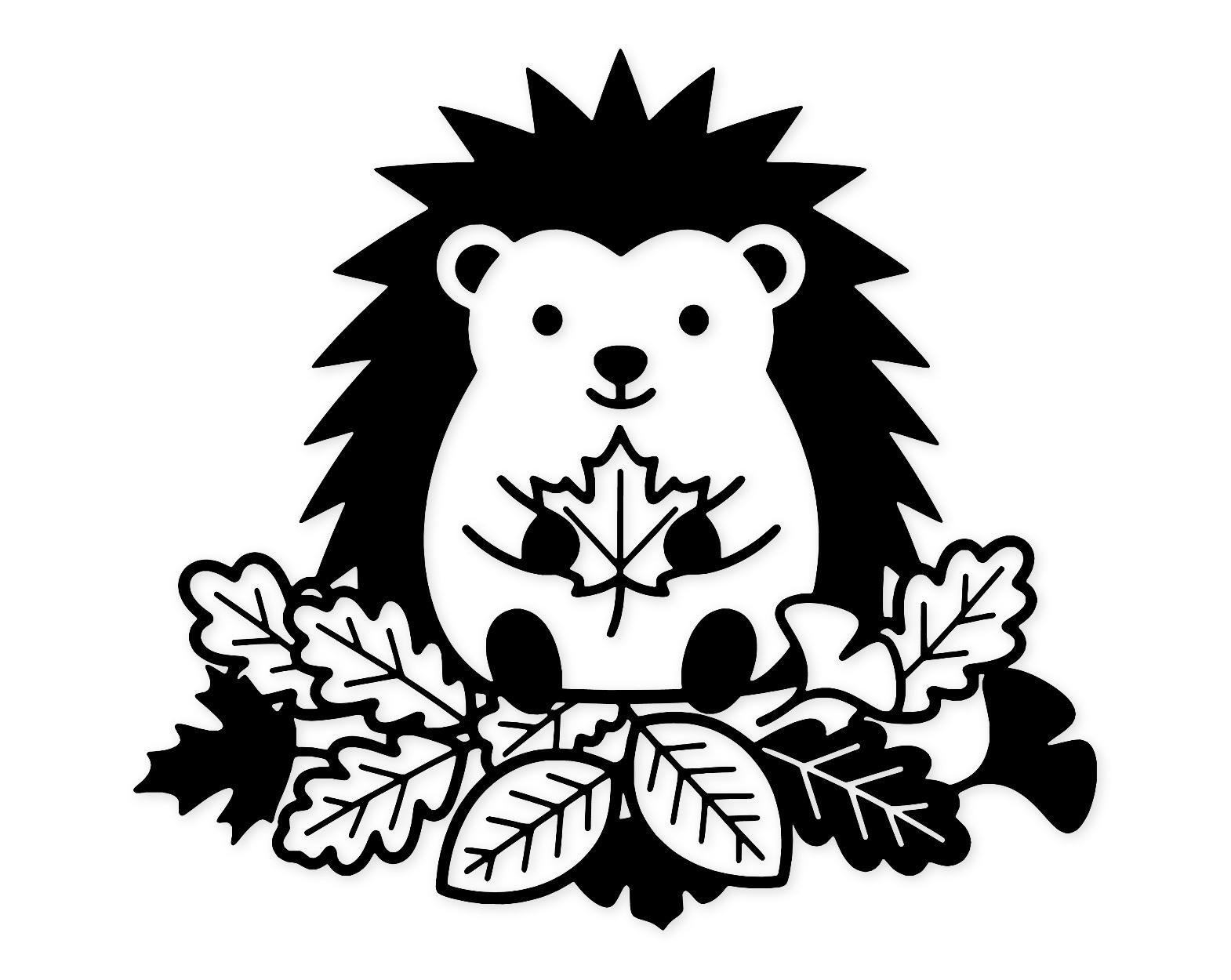 Hedgehog Svg Png: Cute Autumn Design For Scrapbooking