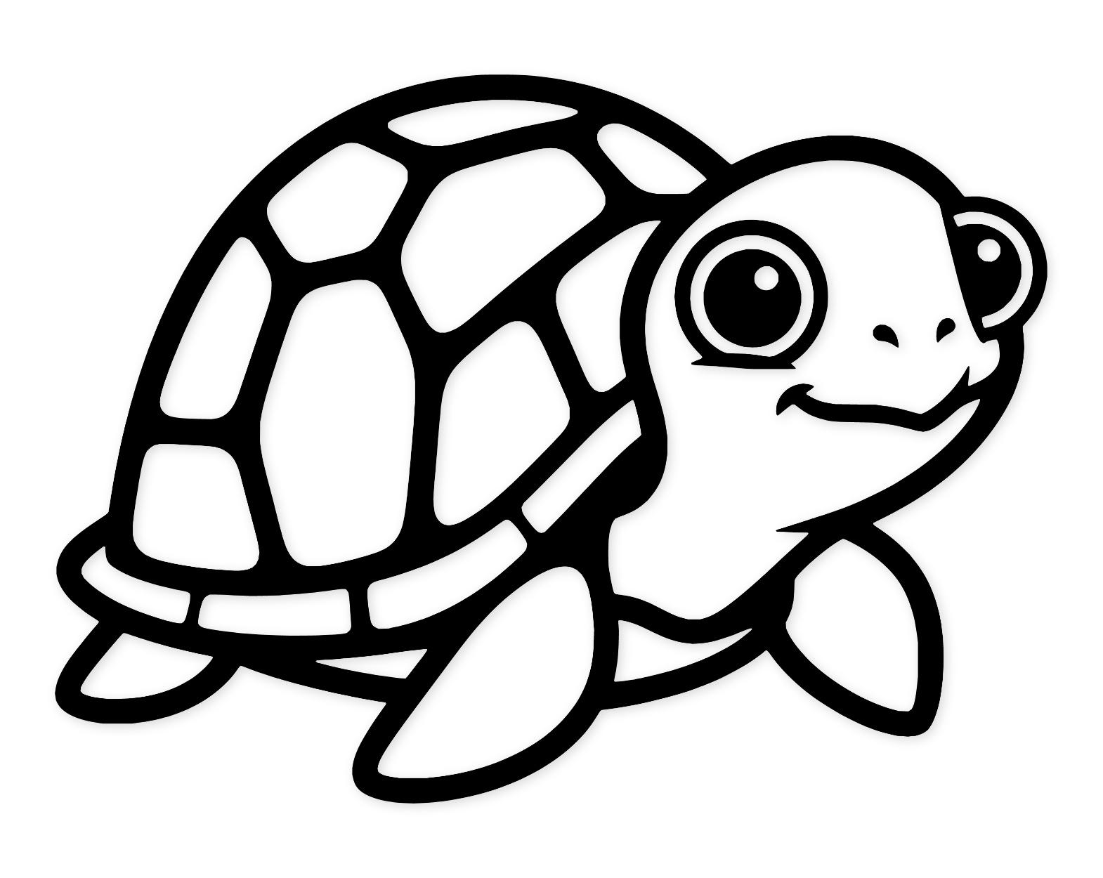 Turtle Peeking From Shell Svg Png: Cut Ready Digital Design For Cricut Silhouette