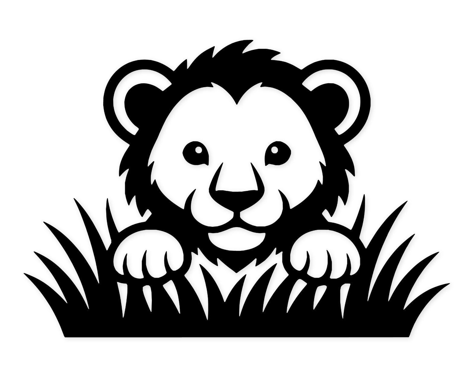 Lion Cub Svg Png: Bold Design For Kids' Projects