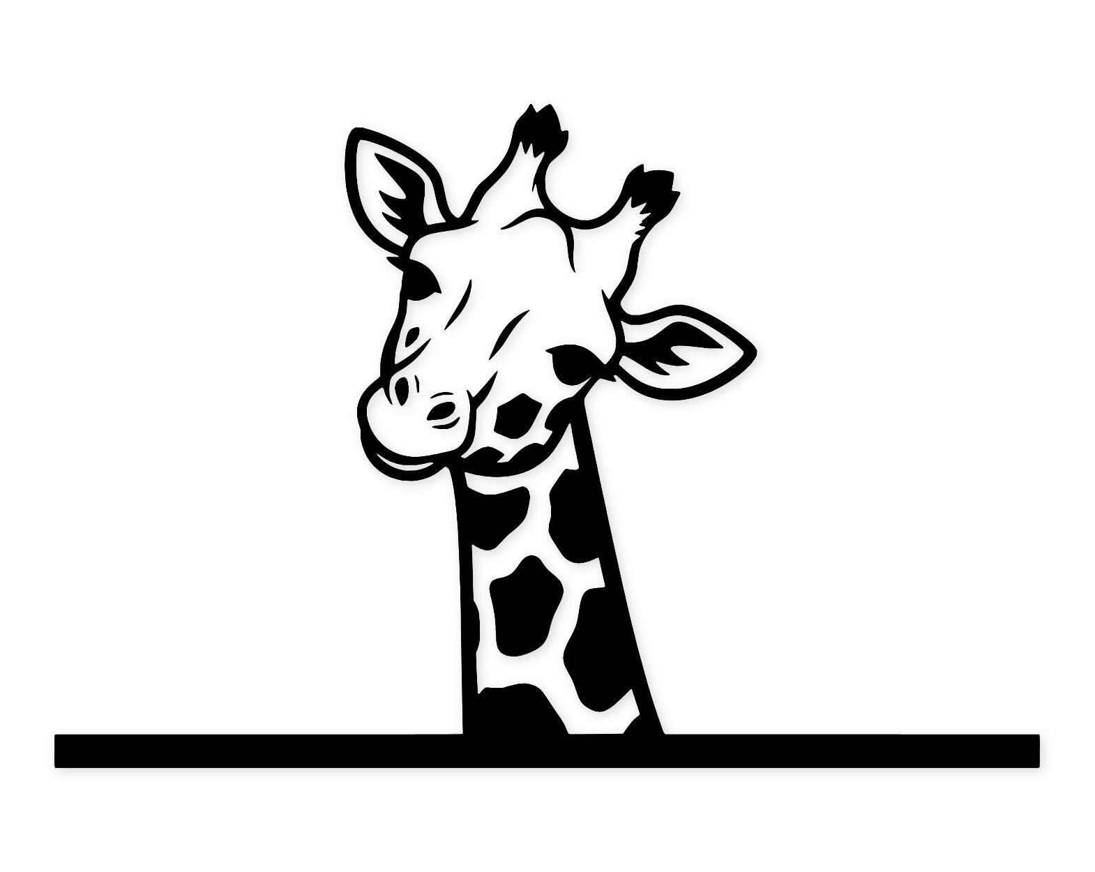 Giraffe Neck Peek Svg Png: Bold Design For T-Shirts