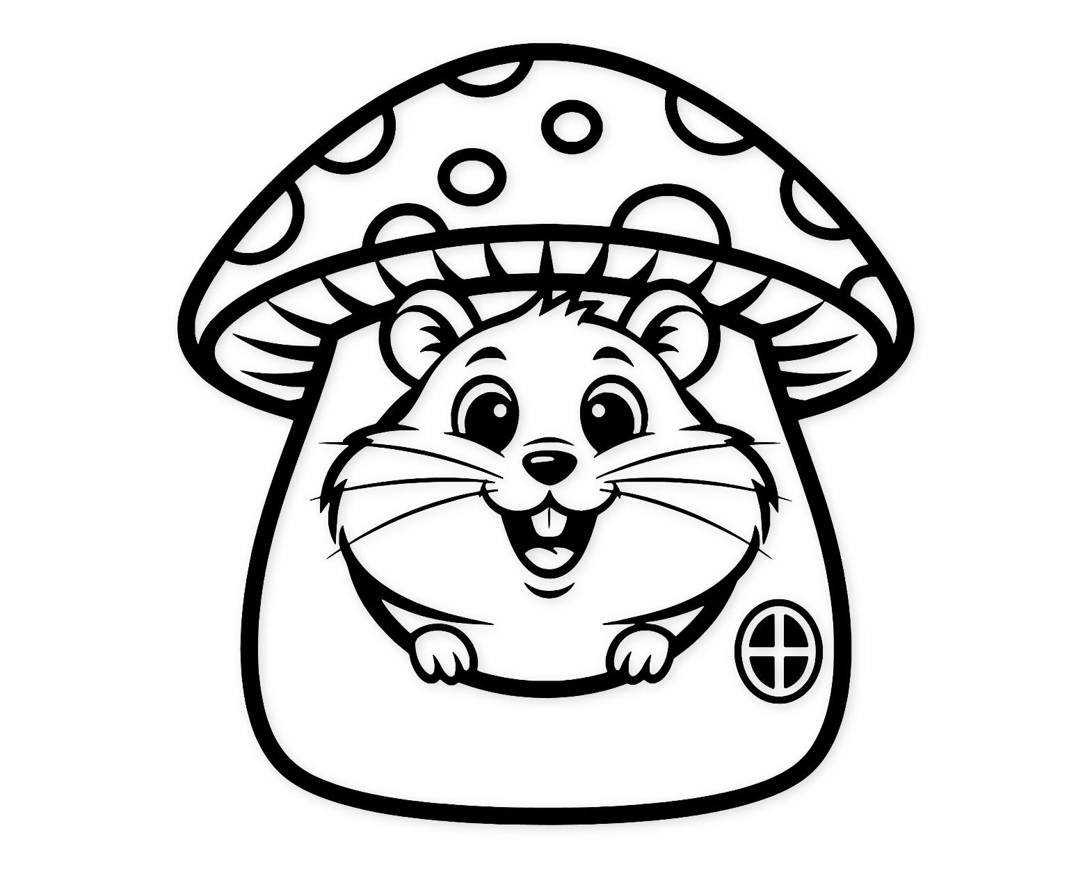 Excited Hamster Svg Png: Cut Ready Digital Design For Cricut Silhouette