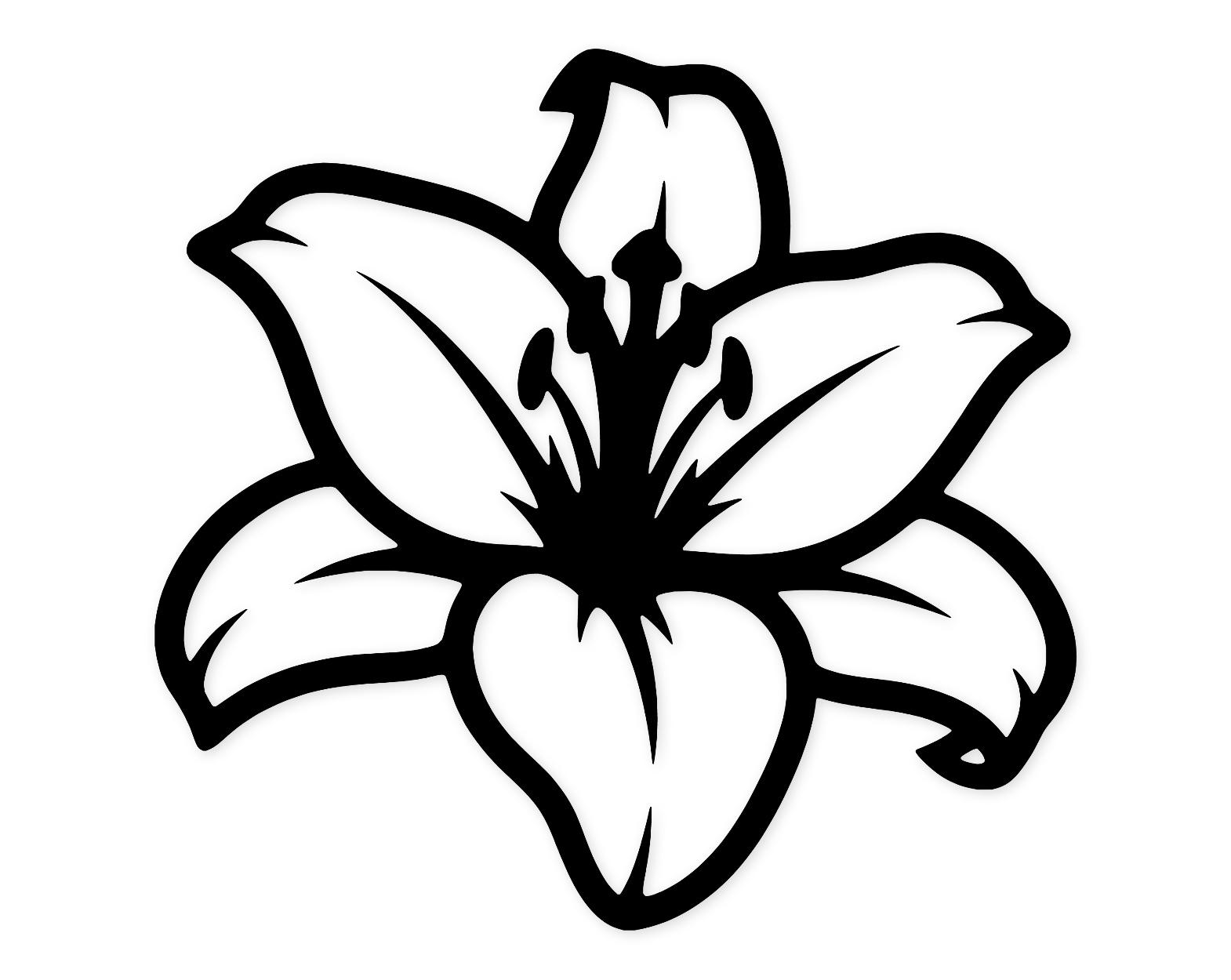 Lily Silhouette Svg Png: Cut Ready Digital Design For Cricut Silhouette
