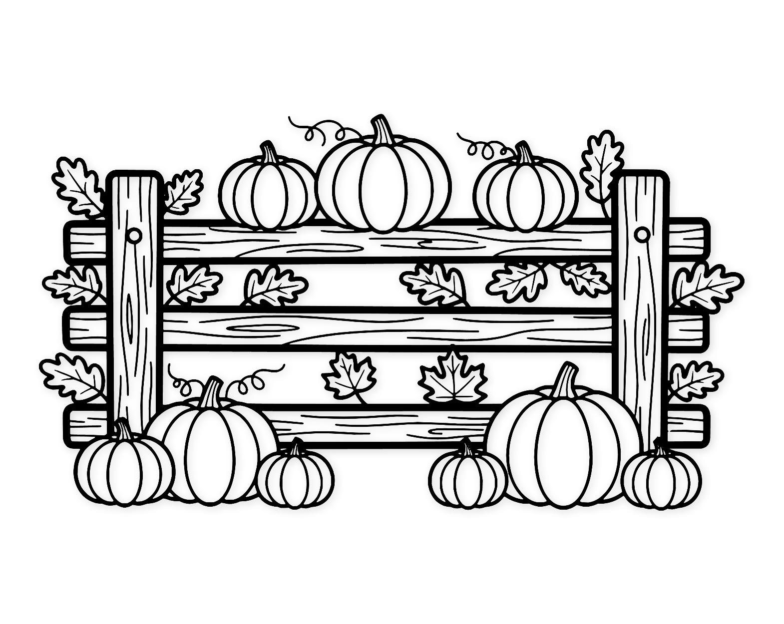 Fence Of Pumpkins Svg Png: Cut Ready Digital Design For Cricut Silhouette