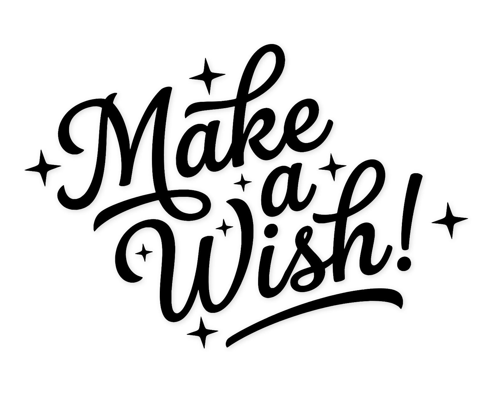 Birthday Wishes Typography Svg Png: Cut Ready Digital Design For Cricut Silhouette