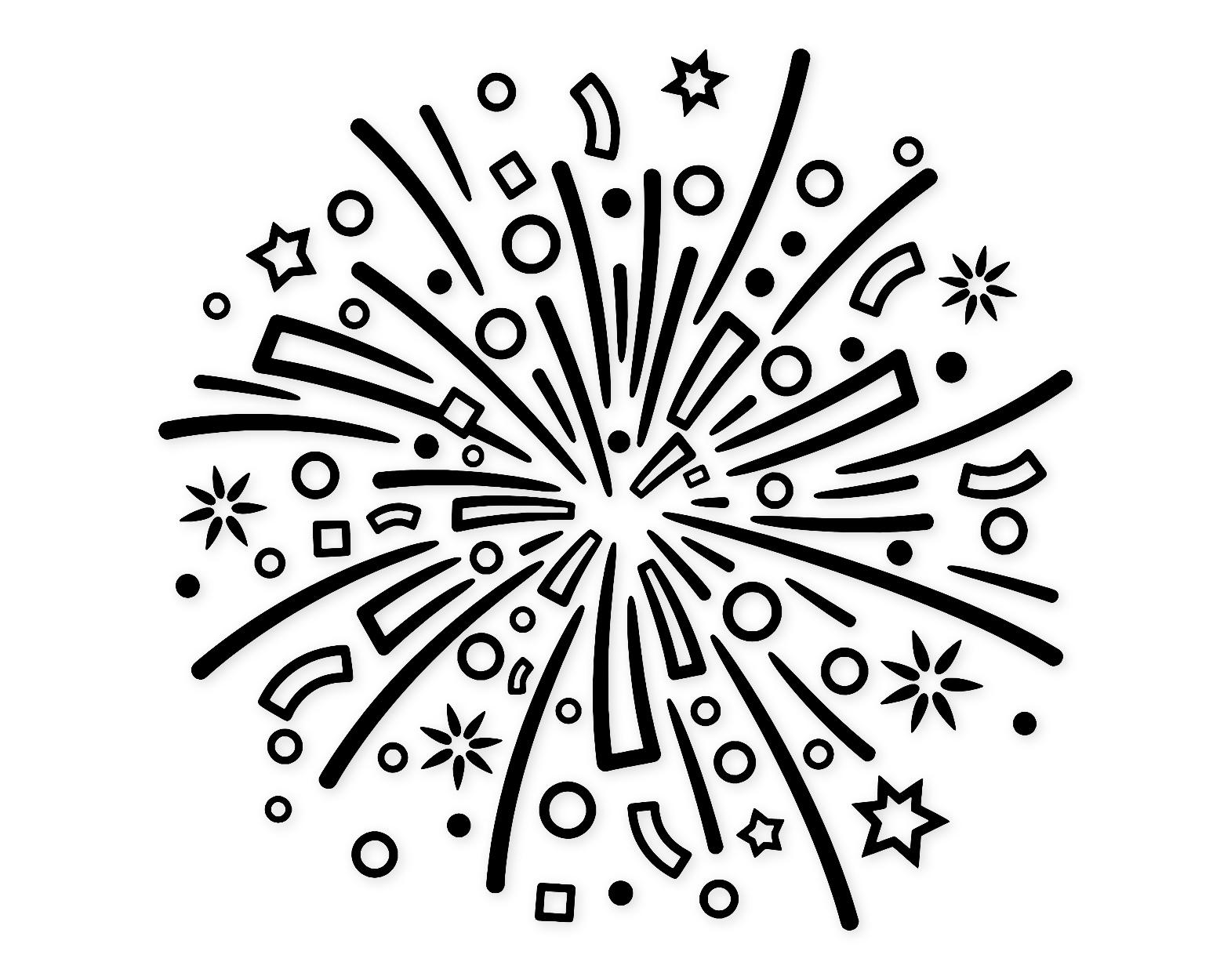 Confetti Celebration Svg Png: Whimsical Line Art For Crafts