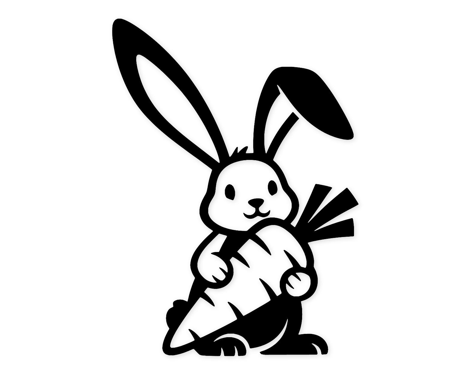 Charming Rabbit Whispers Svg Png: Cut Ready Digital Design For Cricut Silhouette