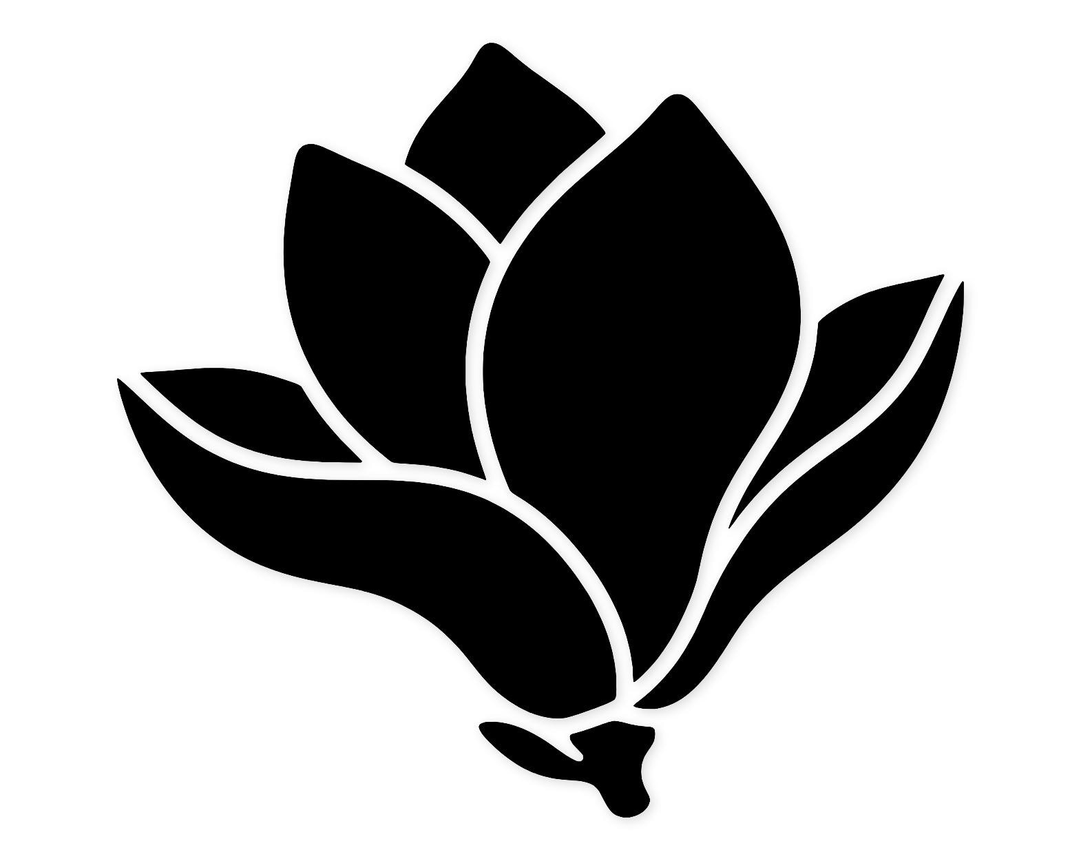 Elegant Magnolia Silhouette Svg Png: Cut Ready Digital Design For Cricut Silhouette