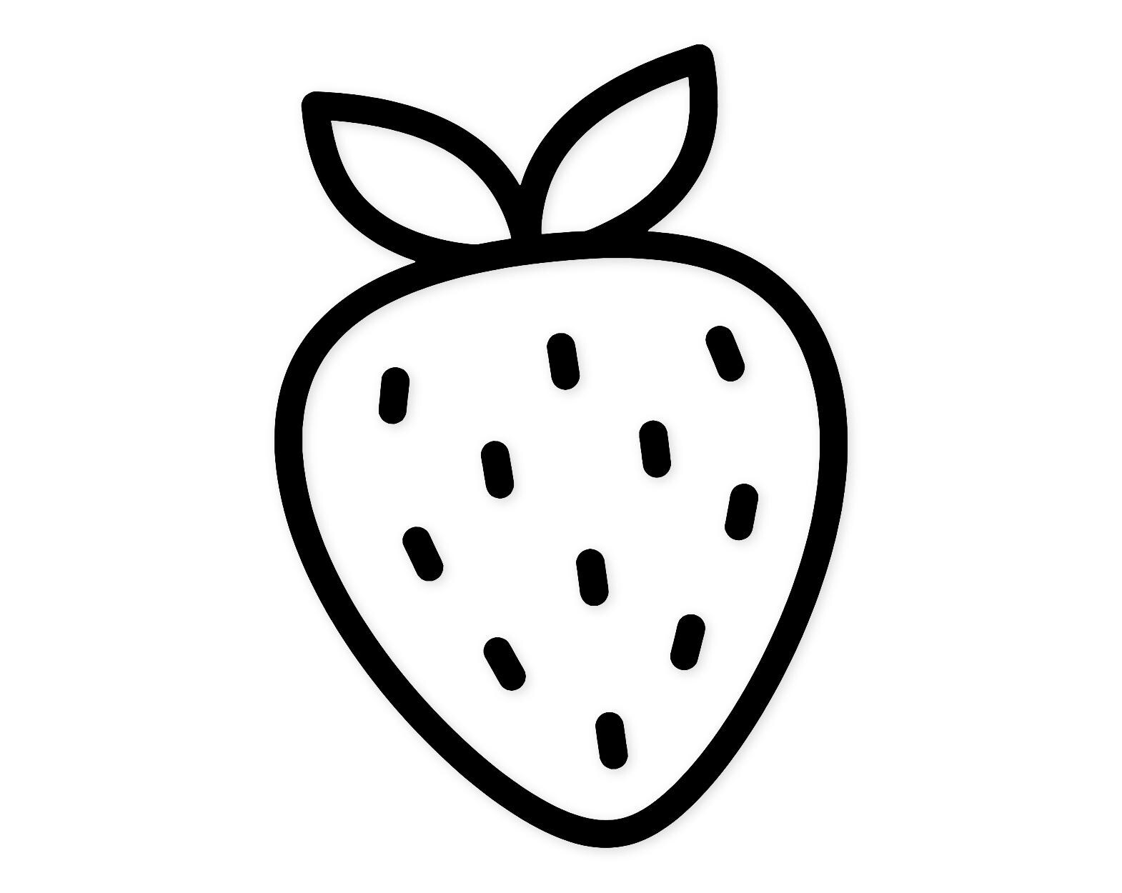 Strawberry Svg Png: Minimalist Design For Crafts