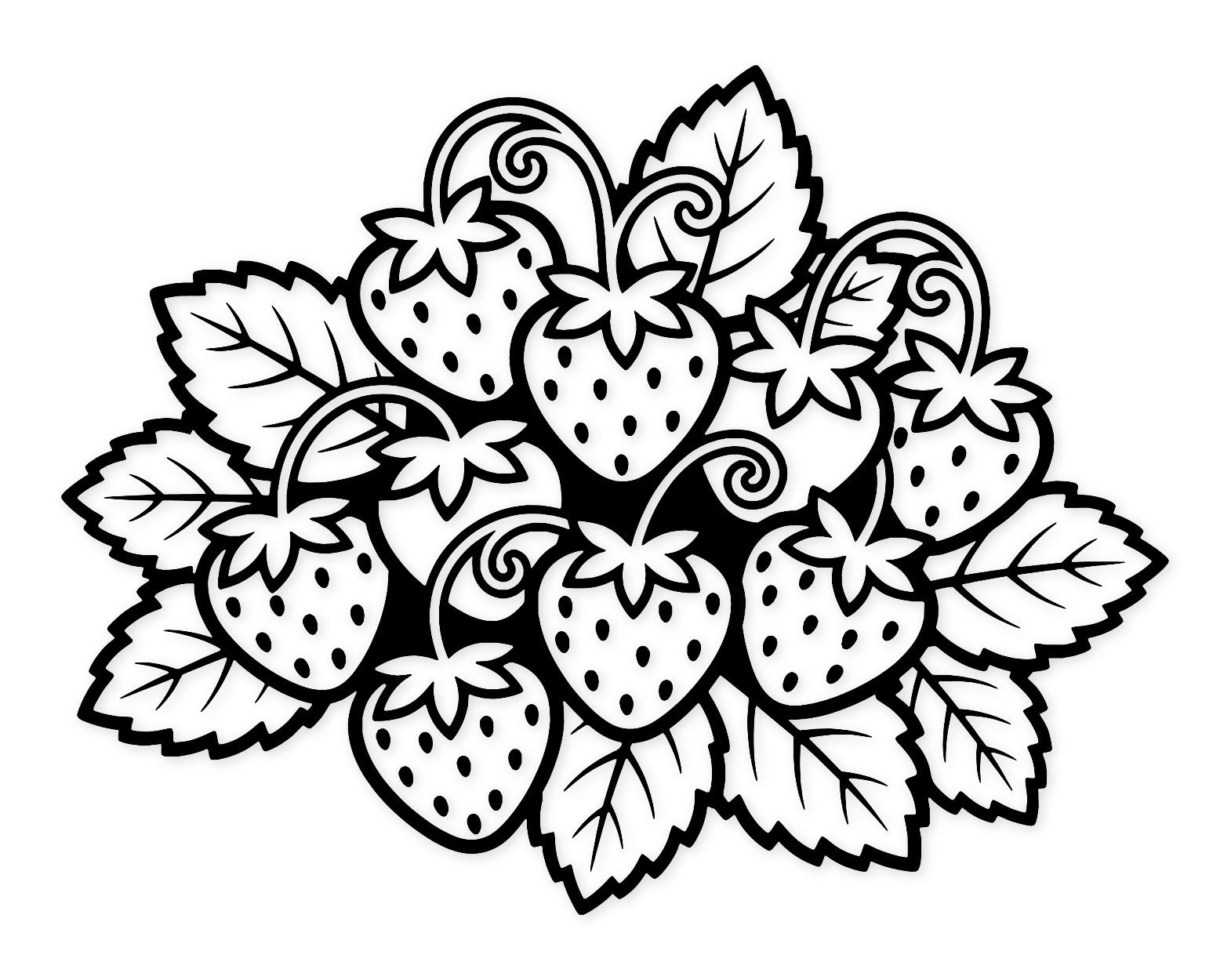 Strawberry Bouquet Svg Png: Cut Ready Digital Design For Cricut Silhouette