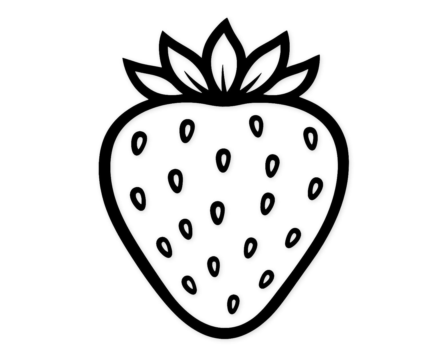 Single Strawberry Icon Svg Png: Cut Ready Digital Design For Cricut Silhouette
